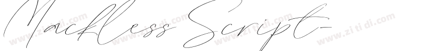 Mackless Script字体转换